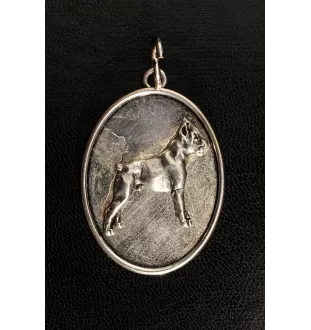 Boxer, Deutscher Boxer II - Halskette mit Hund, Anhänger für Hundemama, einzigartiger Schmuck der Marke Art-Dog