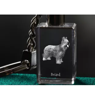 Owczarek francuski Briard brelok kryształowy z psem Art-Dog