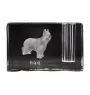 Berger de Brie, Briard - Porte-stylos, organiseur en cristal avec photo de chien, décoration de bureau unique par la marque Art-Dog