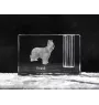 Owczarek francuski Briard penholder kryształowy z psem Art-Dog