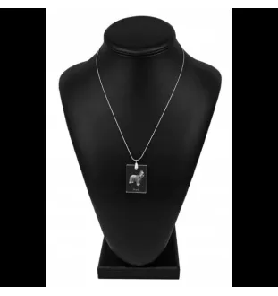 Berger de Brie, Briard - Pendentif chien en cristal, collier photo, bijoux uniques par Art-Dog