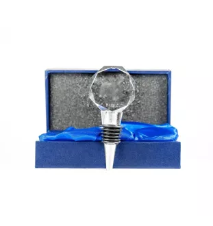 Berger de Brie, Briard - Bouchon de bouteille, bouchon de vin en cristal avec photo, cadeau personnalisé pour barman par la marque Art-Dog