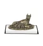 Boxer II - statuette de chien, figurine sur un socle blanc, trophée pour exposition de chiens de la marque Art-Dog