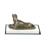 Boxer II - statuette de chien, figurine sur un socle blanc, trophée pour exposition de chiens de la marque Art-Dog
