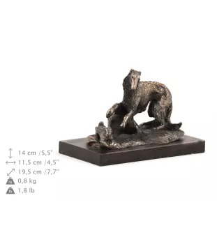 Bokser statuetka na białym drewnie Art-Dog
