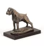 Boxer III - une statuette de chien, une figurine en marbre blanc, un trophée pour l'exposition de chiens de la marque Art-Dog