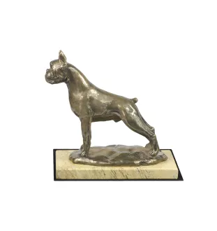 Boxer, Deutscher Boxer I - Hundestatue, Hundesilhouettefigur, Trophäe für die Hundeausstellung der Marke Art-Dog