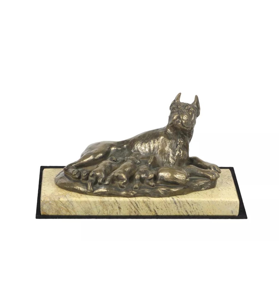 Boxer, Deutscher Boxer II - Hundestatue, Hundesilhouettefigur, Trophäe für die Hundeausstellung der Marke Art-Dog