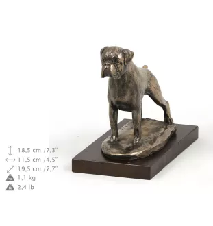 Boxer III - statuette de chien, figurine de silhouette de chien, trophée pour exposition de chiens de la marque Art-Dog