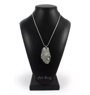 Briard, Berger de Brie I - necklace with a dog, dog pendant on a silver chain, unique jewelry from the Art-Dog brand