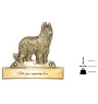 Briard, Berger de Brie - address plaque with a dog, brass nameplate, personalized door sign with the brand name Art-Dog