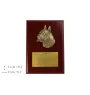 Boxer, Deutscher Boxer - Flachrelief eines Hundes, kleiner Dekor, realistische Plakette mit Hund von der Marke Art-Dog