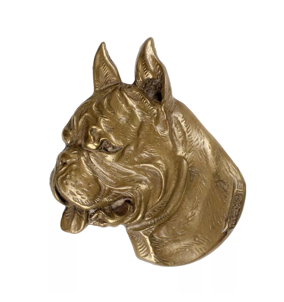 Boxer - plaque commémorative avec chien, remerciement personnalisé, récompense, diplôme avec dédicace de la marque Art-Dog