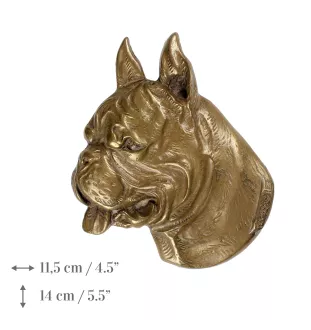 Boxer - plaque commémorative avec chien, remerciement personnalisé, récompense, diplôme avec dédicace de la marque Art-Dog