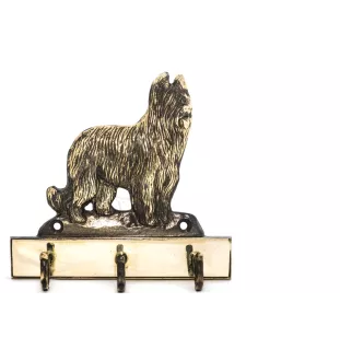Briard, Berger de Brie - Schlüsselhalter mit Hund, Messinggriff für Hundezubehör, elegante Dekoration für den Flur der Marke Art-Dog