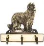 Briard, Berger de Brie - key holder with a dog, brass handle for dog accessories, an elegant decoration for the hallway from the Art-Dog brand.