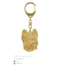 Briard, Berger de Brie - keychain and necklace with a dog in a box, high-quality gold-plated product, Art-Dog brand