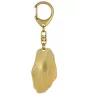Berger de Brie, Briard I - porte-clés et collier avec chien dans une boîte, produit plaqué or de haute qualité, marque Art-Dog