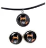 Boxer, German Boxer III - jewelry with your photo box, set of necklace and earrings, personalized products from the Art-Dog brand