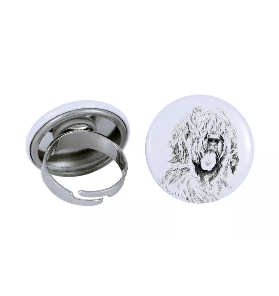 Berger de Brie, Briard - bijoux pour femmes avec l'image d'un chien, produit fait à la main, possibilité d'ajouter sa propre photo, marque Art-Dog