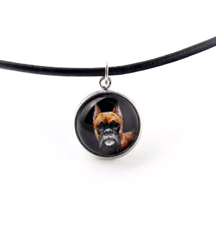 Boxer, German Boxer III - a set of jewelry with your photo, handmade set, bracelet and necklace by Art.-Dog brand