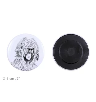Briard, Berger de Brie - magnet with a dog's pupil, exceptionally light, strong magnet, handmade product by the Art-Dog brand