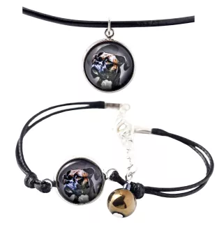 Boxer, Deutscher Boxer I - Schmuckset mit Ihrem Foto, handgefertigtes Set, Armband und Halskette von Art.-Dog.