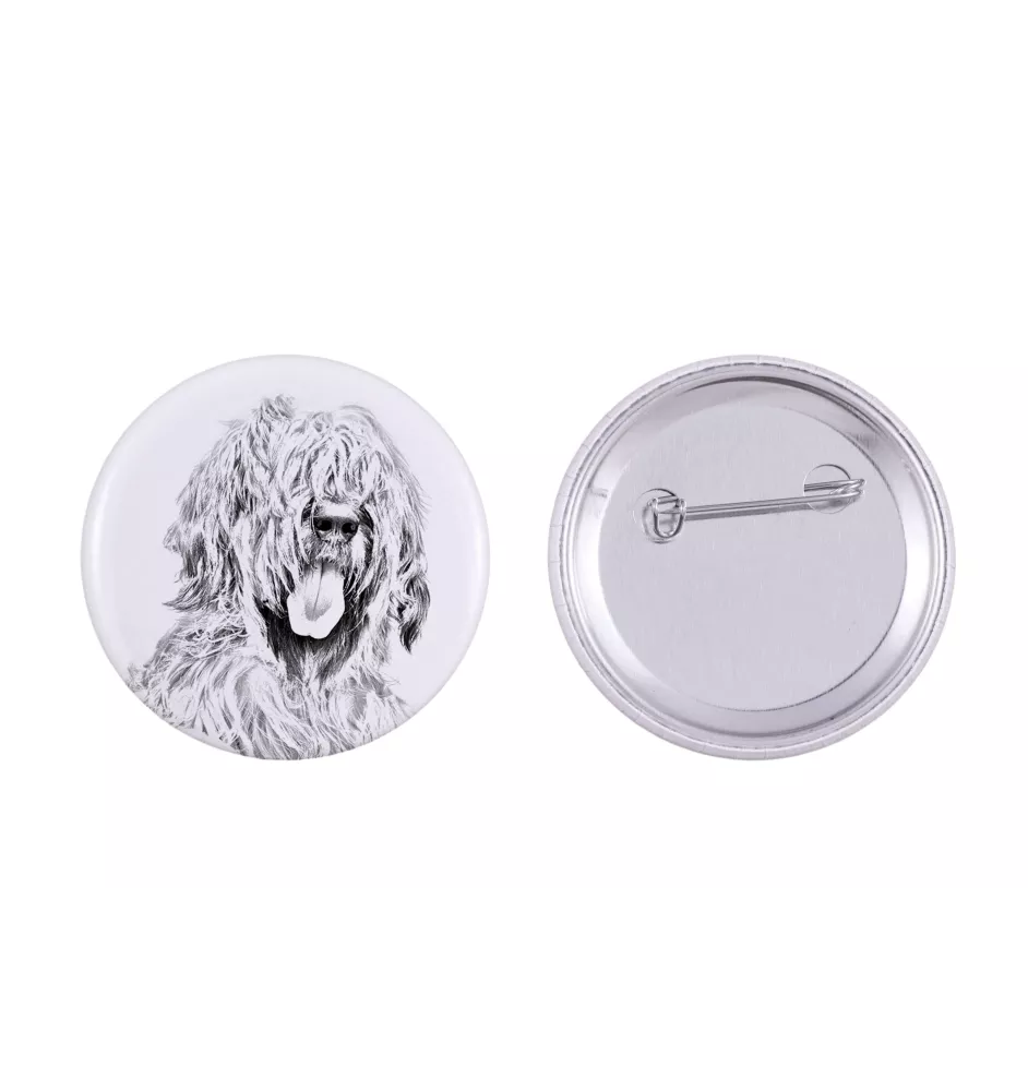 Berger de Brie, Briard - badge avec votre chien, ajoutez votre propre photo, marque Art-Dog