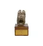 Briard, Berger de Brie - urn for dog ashes with a statuette, small urn for a dog, personalized urn with a bust of a dog by Art-Dog brand