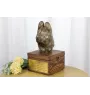 Briard, Berger de Brie - Eine Ascheurne für Hunde mit einer Statuette, eine kleine Urne für Hunde, eine personalisierte Urne mit dem Porträt eines Hundes von der Marke Art-Dog.