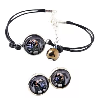 Boxer I - ensemble de bijoux avec votre photo, accessoire féminin, article fait main, produit fabriqué à la main avec passion pour la création de la marque Art-Dog