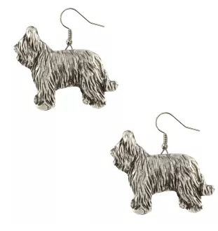 Berger de Brie, Briard II - boucles d'oreilles pendantes avec des chiens, bijoux charmants pour maman de chien, cadeau pour fille de la marque Art-Dog
