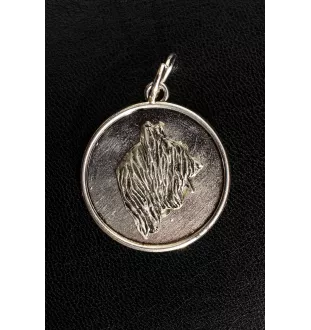 Briard, Berger de Brie - Halskette mit Hund, Anhänger für Hundemama, einzigartiger Schmuck der Marke Art-Dog