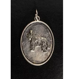 Briard, Berger de Brie II - Halskette mit Hund, Anhänger für Hundemama, einzigartiger Schmuck der Marke Art-Dog