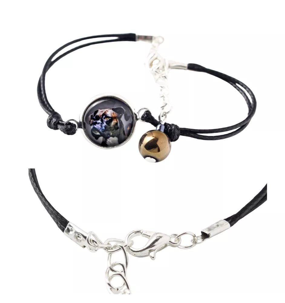 Boxer, German Boxer I - bracelet in a box with your photo, feminine jewelry, perfect gift from Art-Dog brand