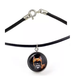 Boxer, German Boxer III - necklace in a box, elegant decoration, pendant from the Art-Dog brand