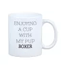 Boxer, German Boxer III - cup with a geometric dog image and the inscription Art-Dog