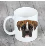 Boxer, German Boxer III - cup with a geometric dog image and the inscription Art-Dog
