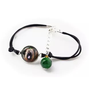 Briard, Berger de Brie - a set of jewelry in a box, necklace, earrings, bracelet, products from the Art-Dog brand