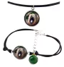 Berger de Brie, Briard - ensemble de bijoux avec votre photo, ensemble fait à la main, bracelet et collier de la marque Art.-Dog