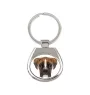 Boxer, Deutscher Boxer III - geometrischer Schlüsselanhänger mit Foto und Aufschrift Art-Dog