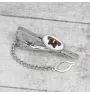 Boxer, German Boxer III - geometric tie clip with a picture and inscription from Art-Dog