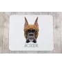 Boxer I - tapis de souris géométrique avec photo et inscription Art-Dog