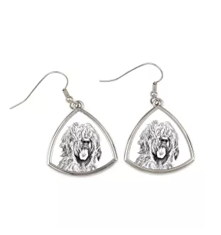 Briard, Berger de Brie - dog earrings, hanging earrings with a picture, personalized jewelry with Art-Dog brand print