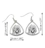 Berger de Brie, Briard - boucles d'oreilles avec chien, boucles d'oreilles pendantes avec photo, bijoux personnalisés avec impression de la marque Art-Dog
