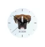 Boxer III - horloge murale géométrique avec photo et logo de la marque Art-Dog