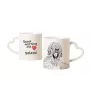 Briard, Berger de Brie - cup with a dog, adorable cup with a heart-shaped handle, universal gift from the Art-Dog brand