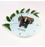 Boxer III - horloge murale géométrique avec photo et logo de la marque Art-Dog