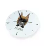 Boxer, German Boxer I - geometric wall clock with a picture and the brand name Art-Dog