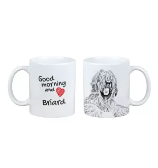 Briard, Berger de Brie - Tasse mit Hund, Tasse mit Bild, personalisiertes Geschenk der Marke Art-Dog